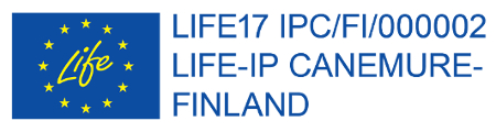 Logo with the text Life-IP Canemure Finland.