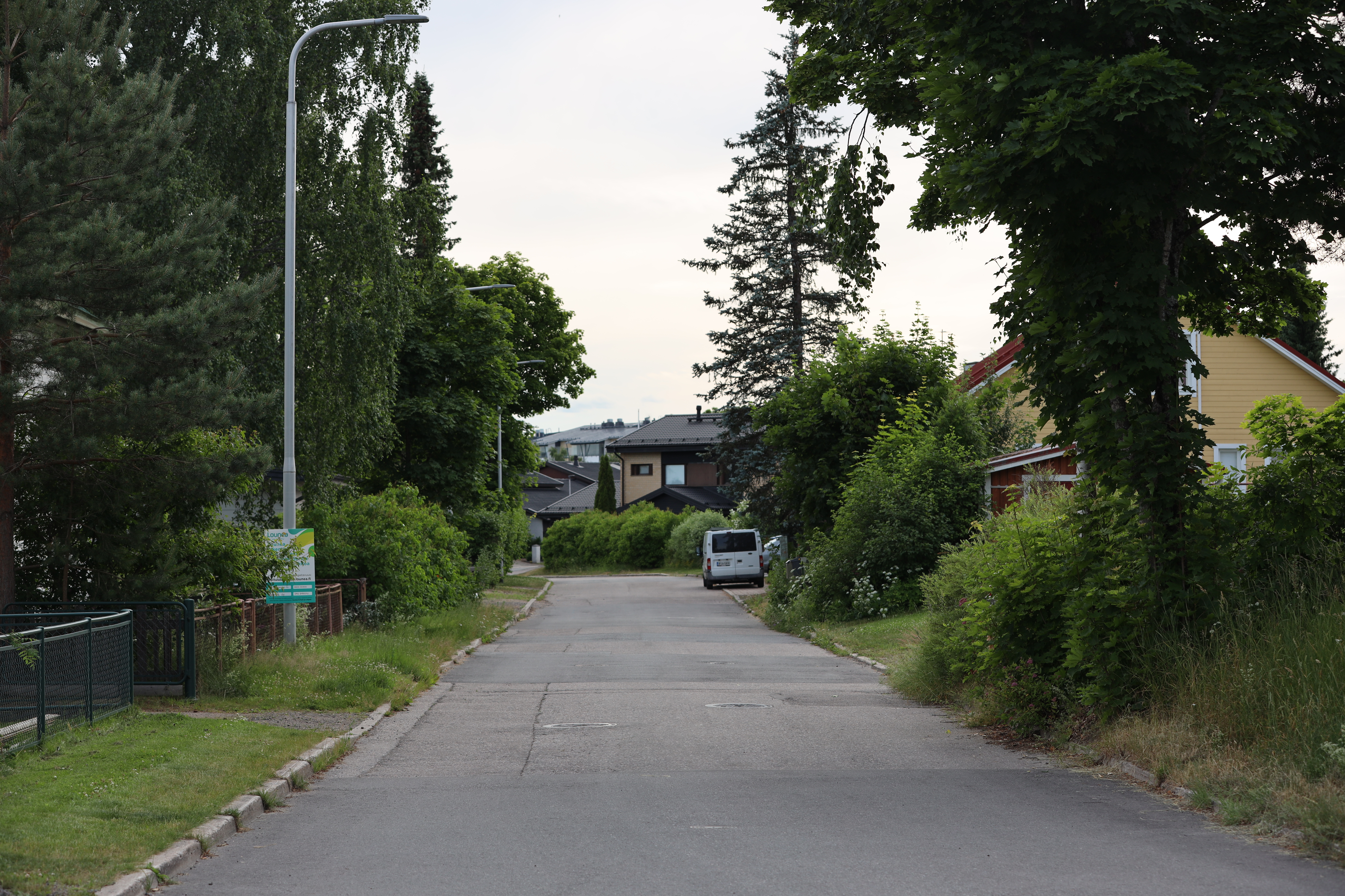 Alakylän asuinaluetta.